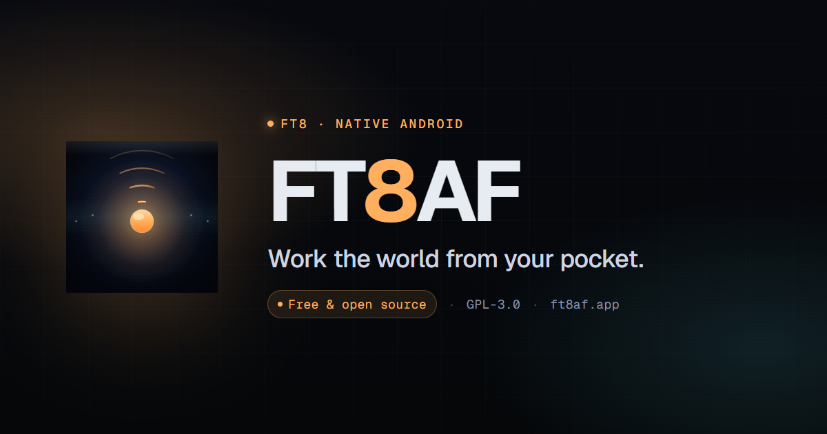 FT8AF — The Native FT8 App for Android